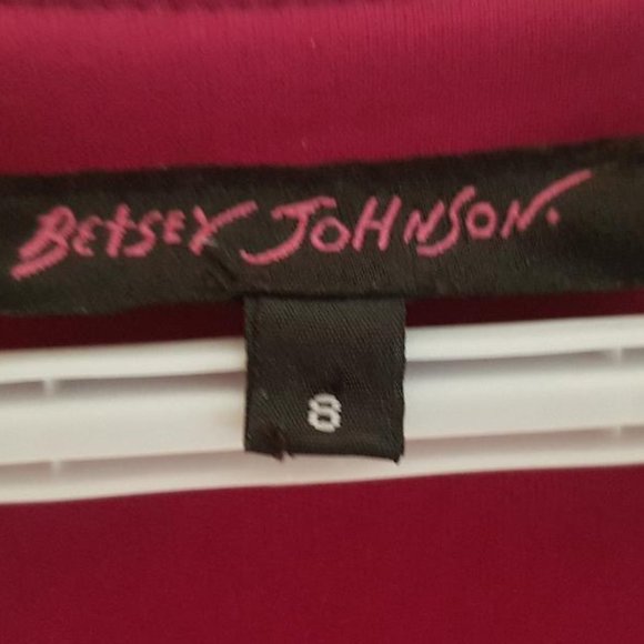 Betsey Johnson Raspberry Dress Size 8 - Picture 3 of 5